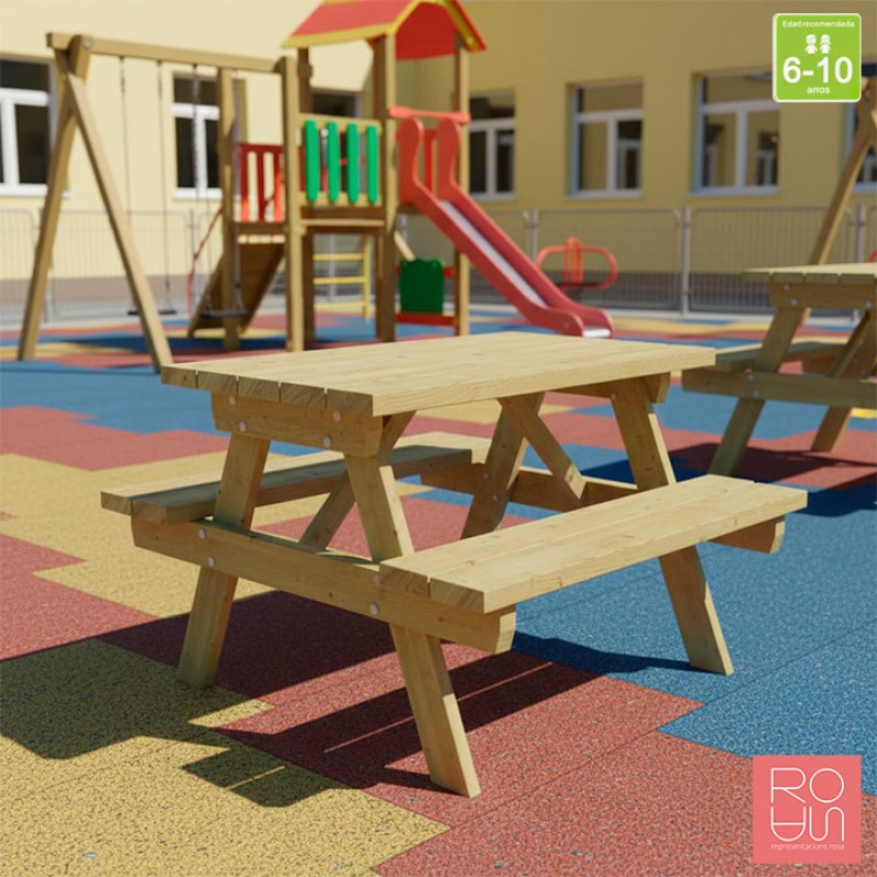 Taula de Pícnic Infantil Turín Junior | Especial Primària (6-10 anys)